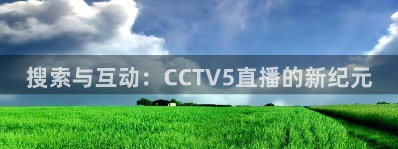 搜索与互动：CCTV5直播的新纪元