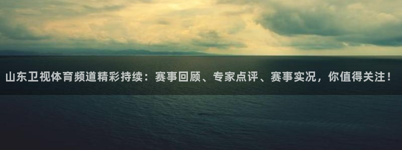山东卫视体育频道精彩持续：赛事回顾、专家点评、赛事实况，你值得关注！